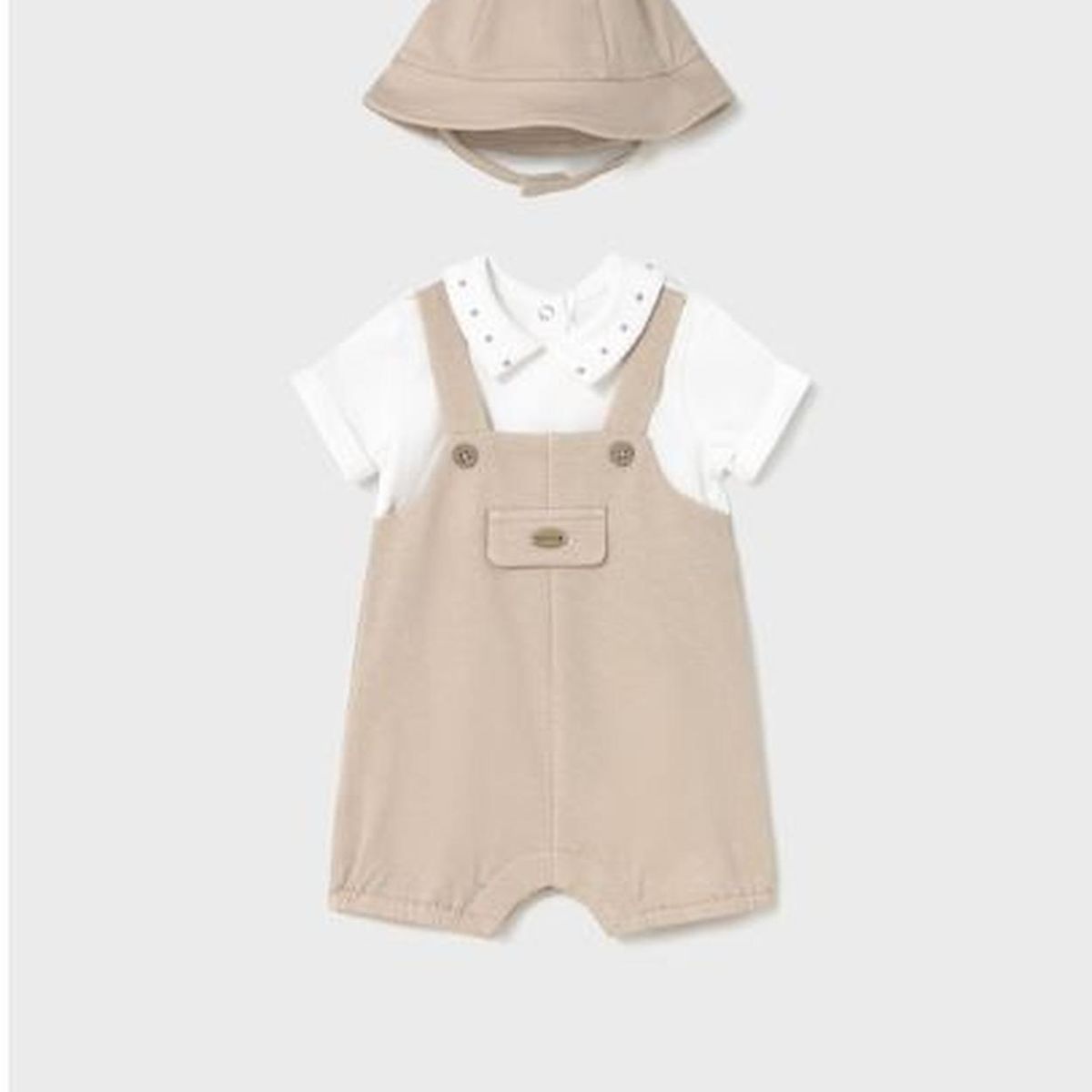 MAYORAL - Set Enterito con peto simulado + gorro