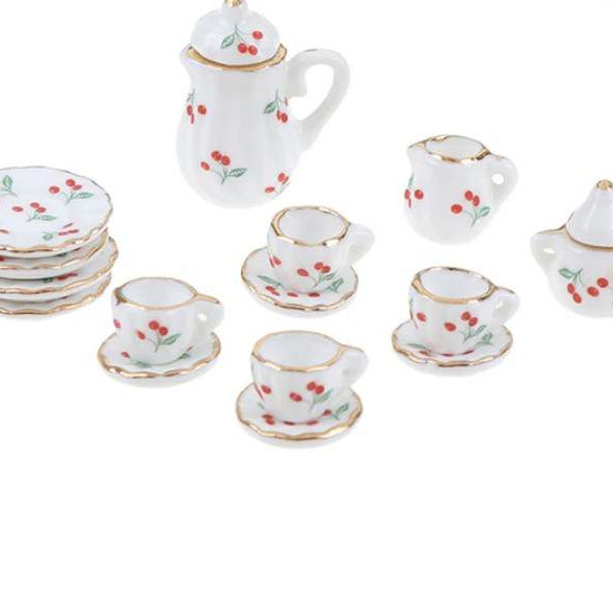 GENERICO - Set miniaturas de te de ceramica 1 a 2 cm