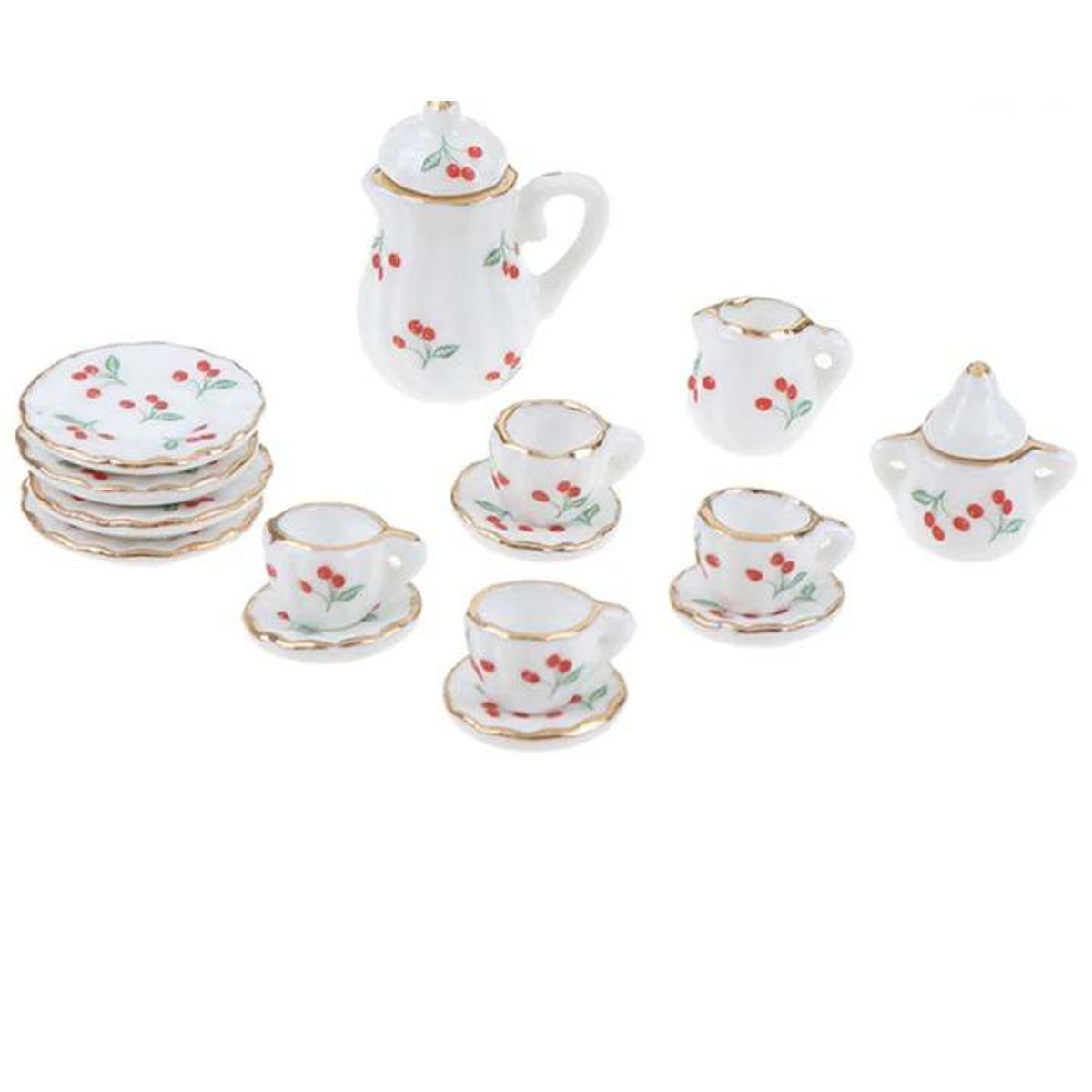 GENERICO - Set miniaturas de te de ceramica 1 a 2 cm