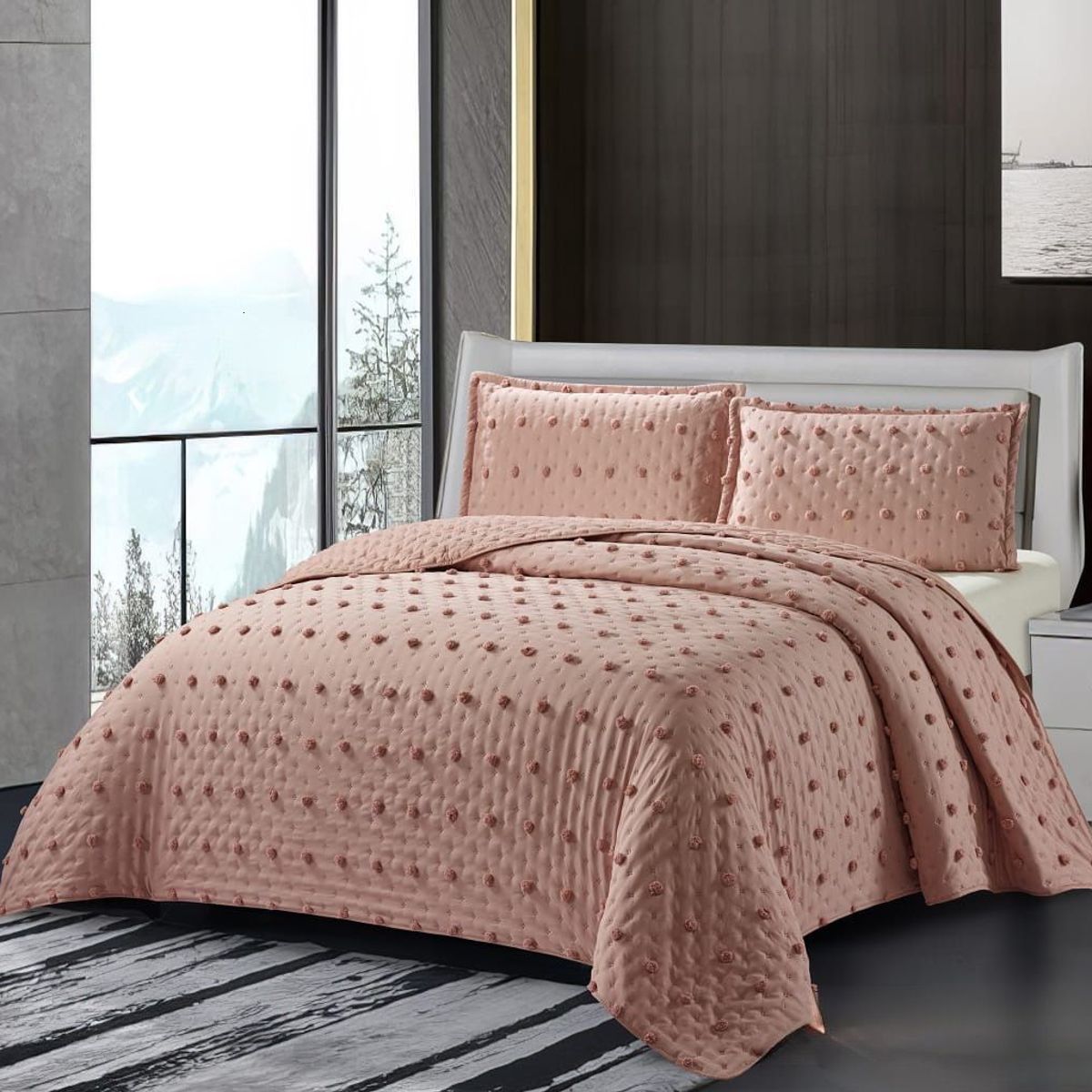 GENERICO - COBERTORES DE VERANO QUILT DE ALGODON SEMI-ACOLCHADOS