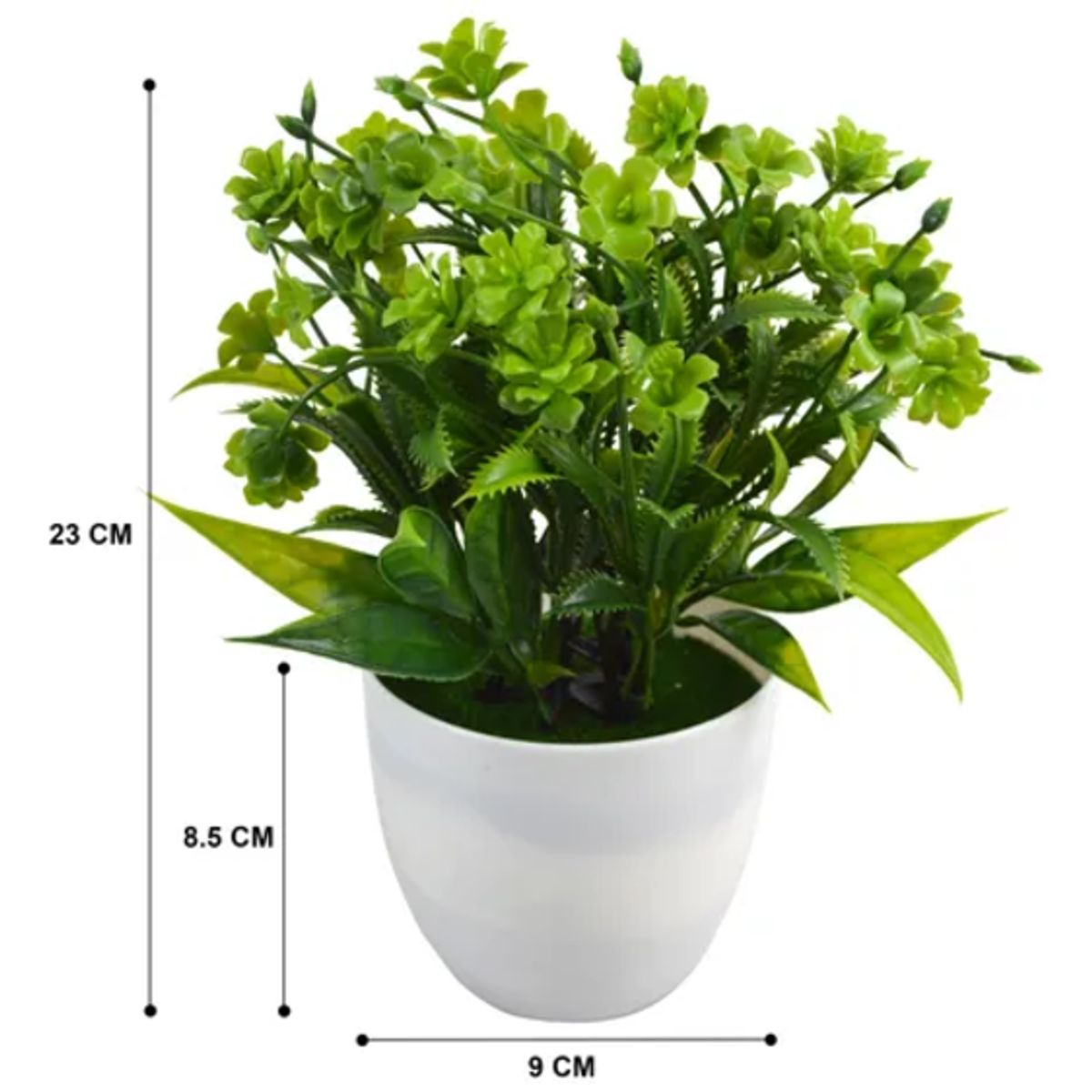GENERICO - Planta artificial macetero 23 cm decoración