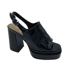 HERIEL - Sandalia Negra Plataforma Mujer