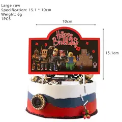 GENERICO - Kit Cotillón Cumpleaños Roblox Globos Y Adornos