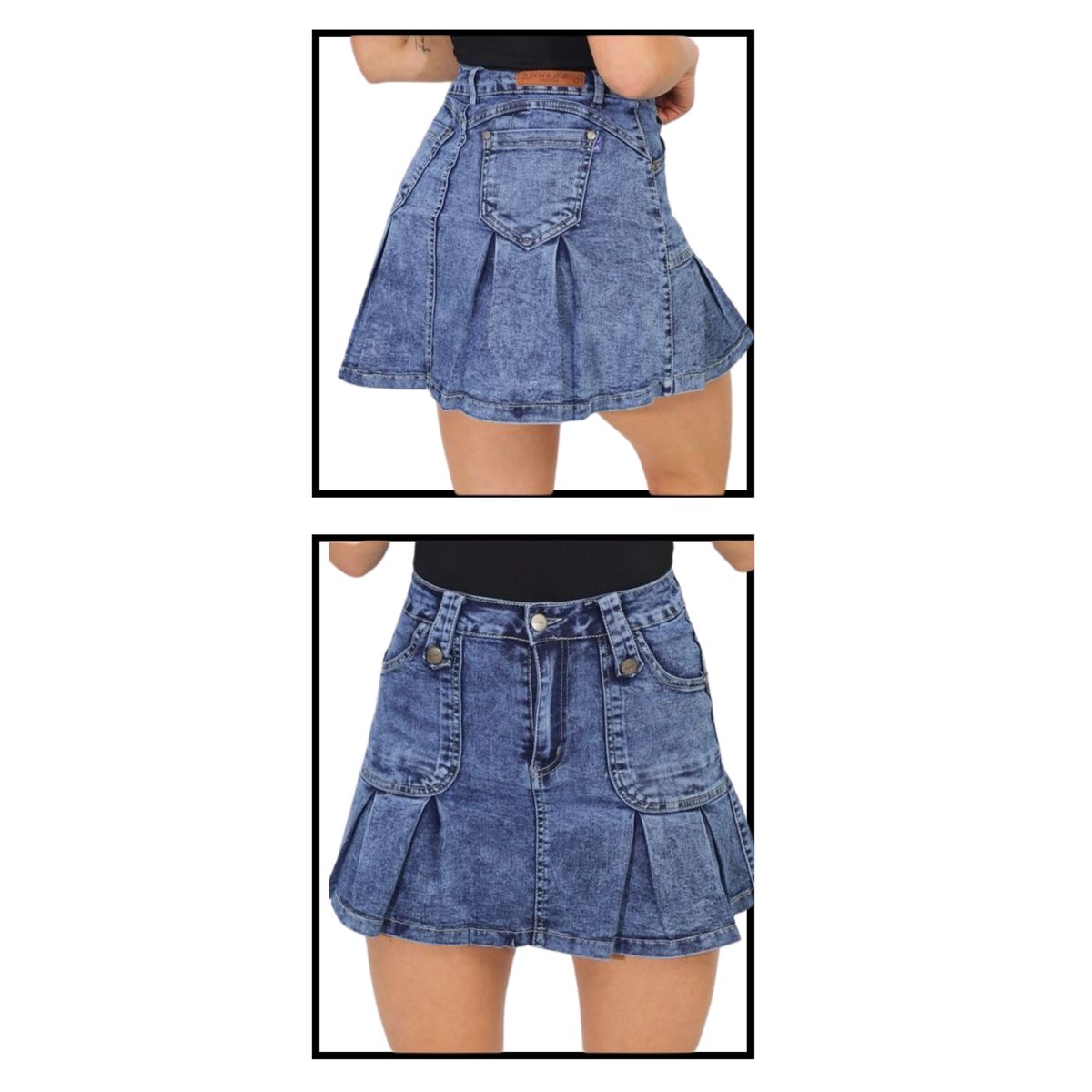 D'JOE - Falda Jeans Con Short Mujer Rose