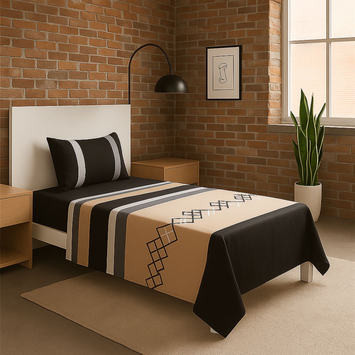 ARMONIA - Sábanas 1½ plazas 144 hilos diseño 763 clásicas 7EF