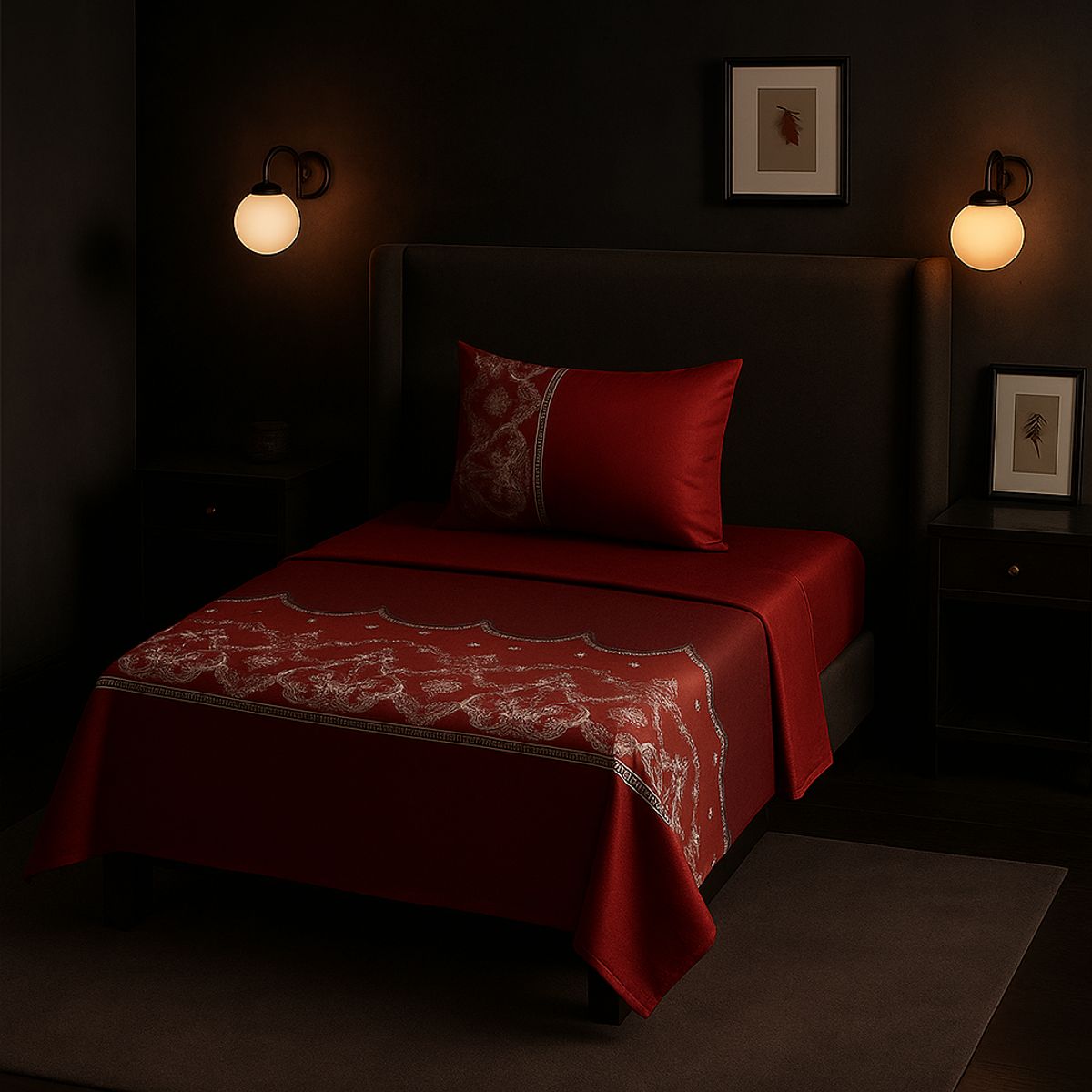 ARMONIA - Set de sábanas 1½ 144 hilos diseño 770 classic 7EF