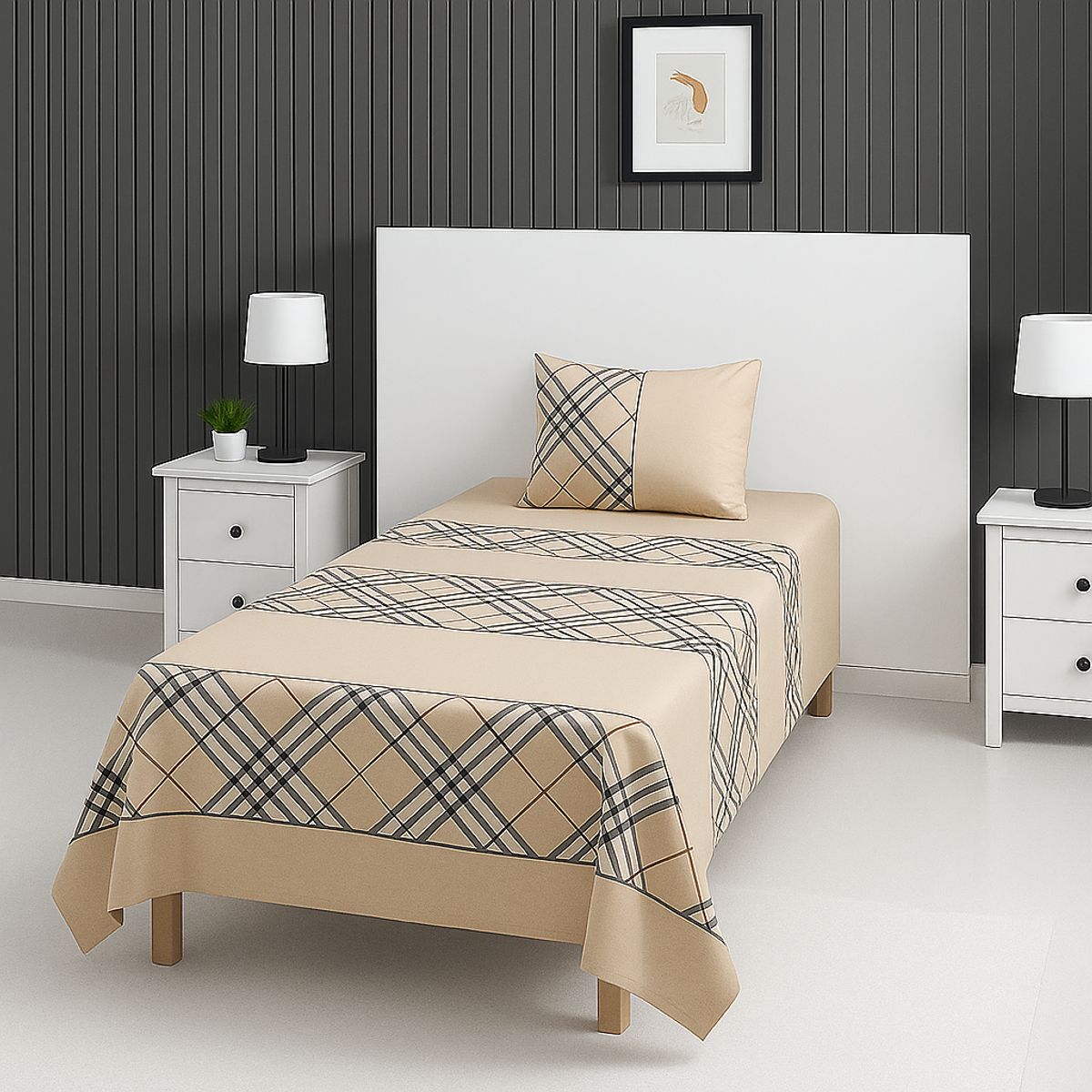 ARMONIA - Sábanas 1½ plazas 144 hilos edición 771 clásicas para dormitorio 7EF