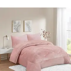 GENERICO - Cobertor Chiporro plush invierno 1.5 Plaza Rosado