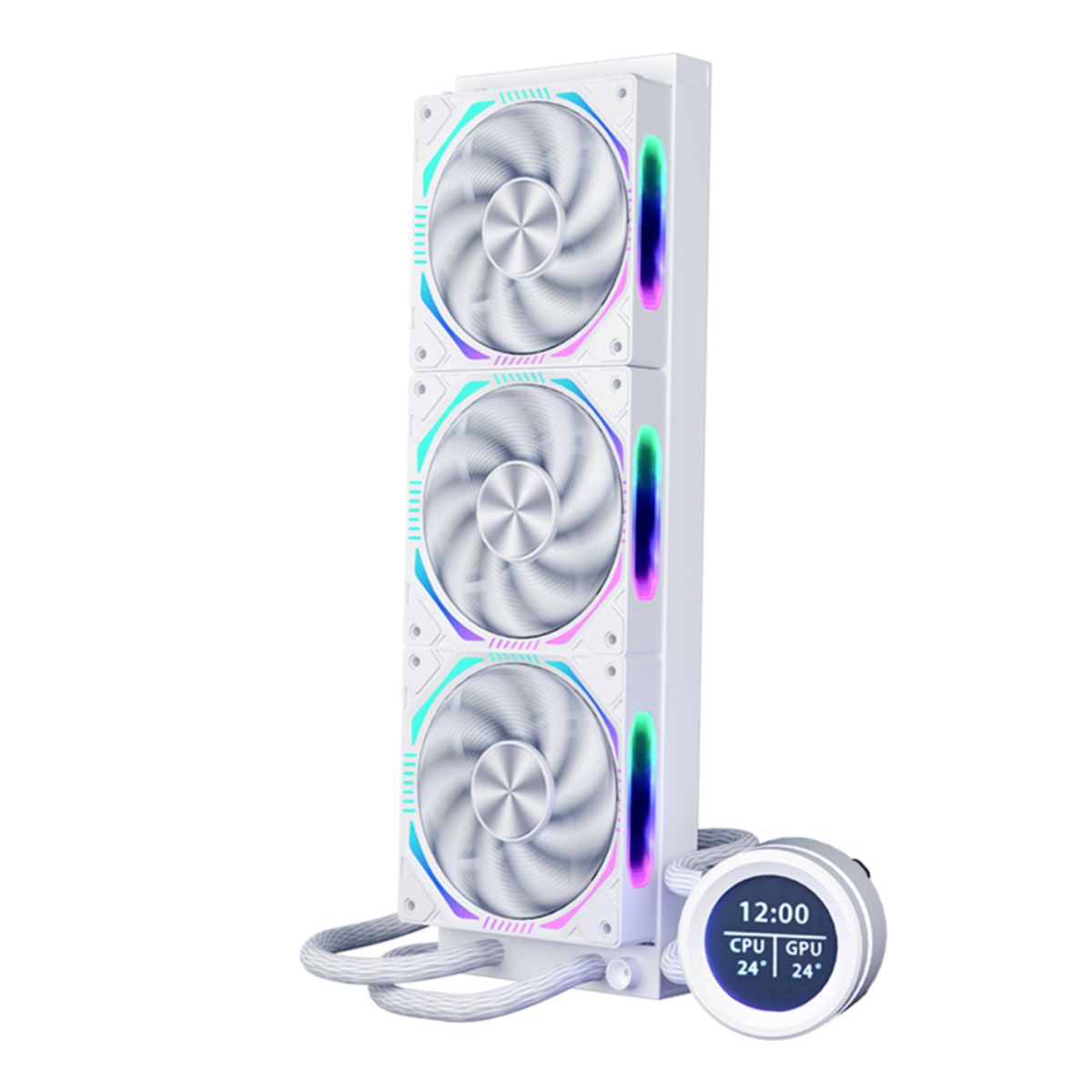 KRONOS - Refrigeración Liquida Kronos ARGB 360mm Pantalla Lcd Blanco