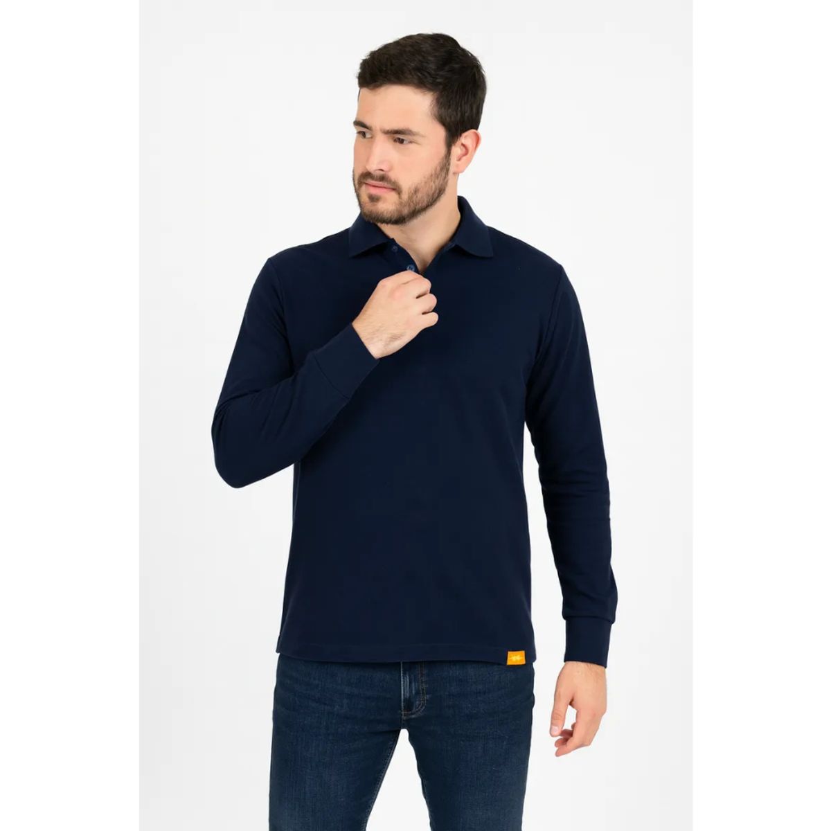 T-WORLD - Polera Pique Hombre Manga Larga