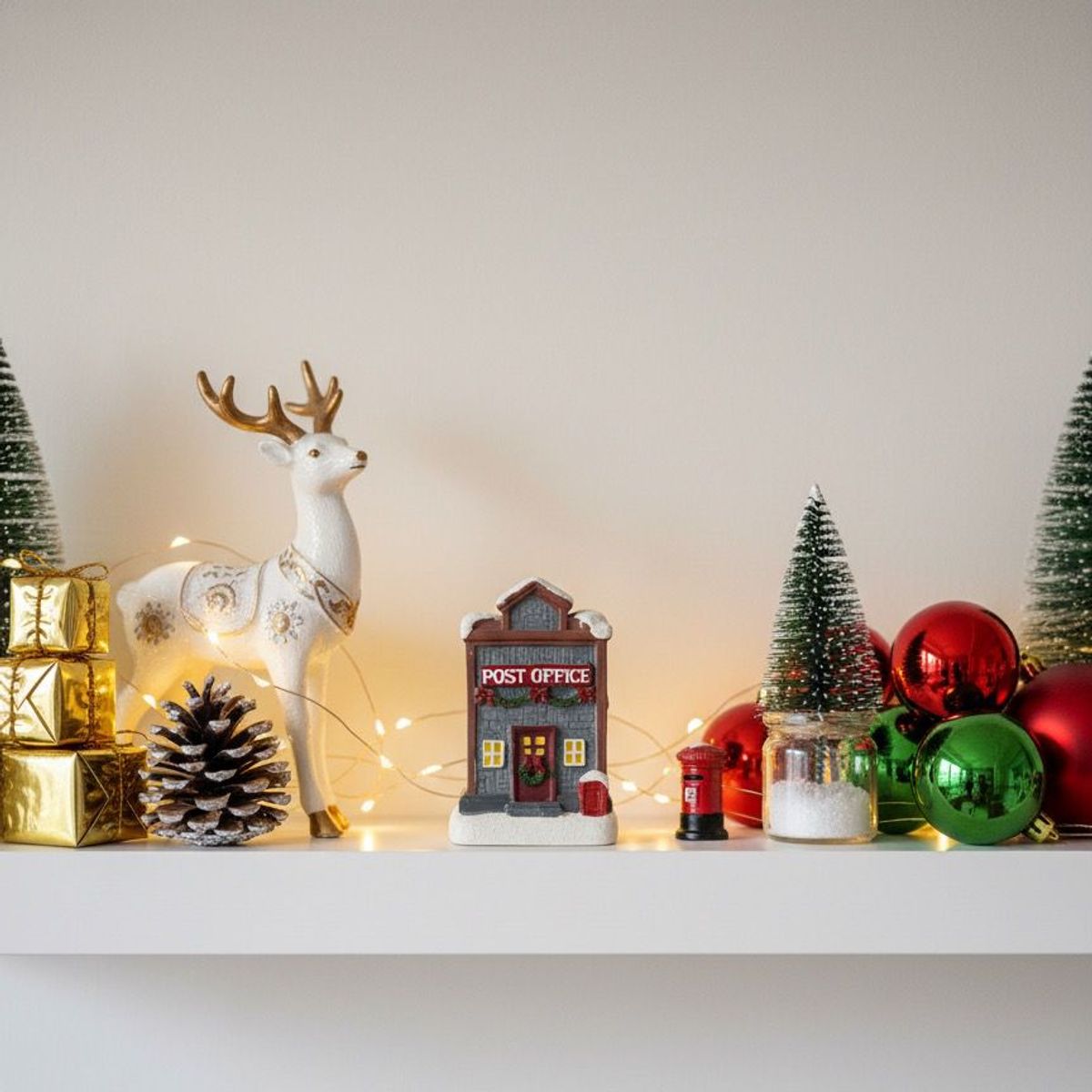 WAKESHOME - Tiendas Adorno De Navidad Decoración De Pascua Para Arbolito