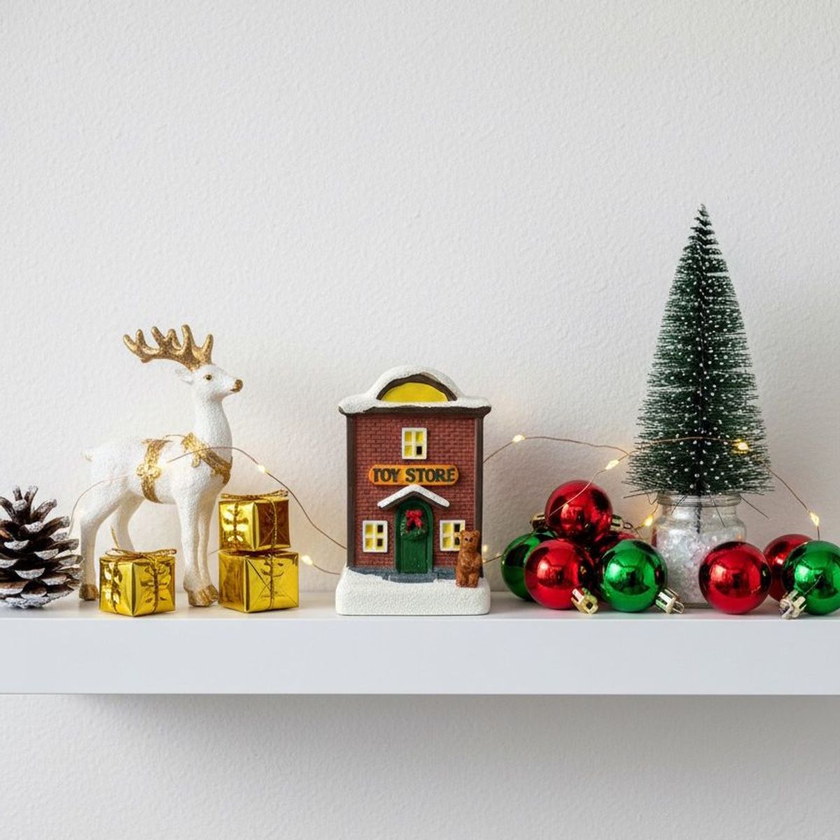 WAKESHOME - Tiendas Adorno De Navidad Decoración De Pascua Para Arbolito
