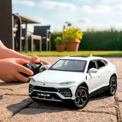 HOMEBRANDT - Juguete Auto Control Remoto Lamborghini Urus Recargable Blanco