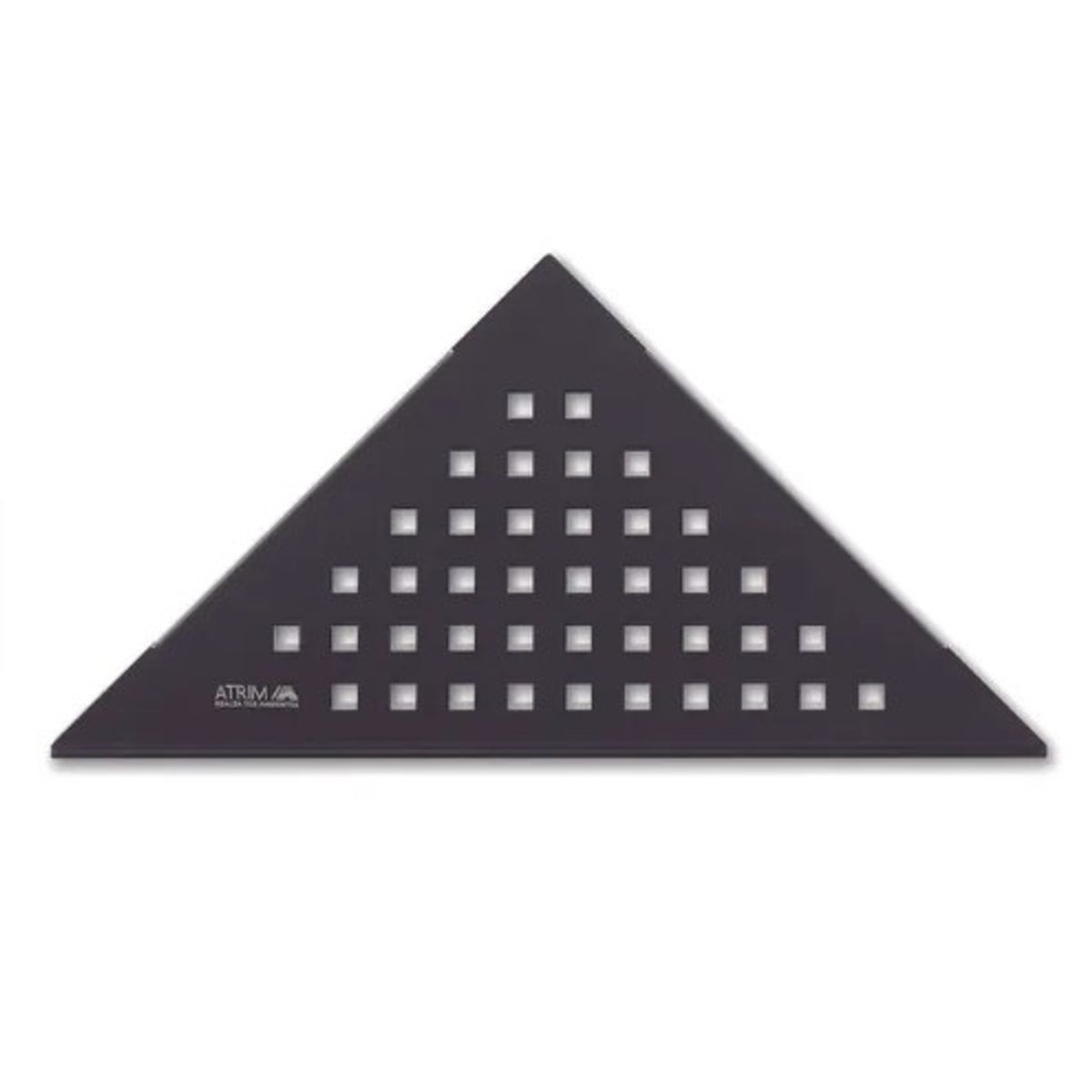 ATRIM CHILE - Repisa Esquinero Triangular Cuadrado Negro Mate