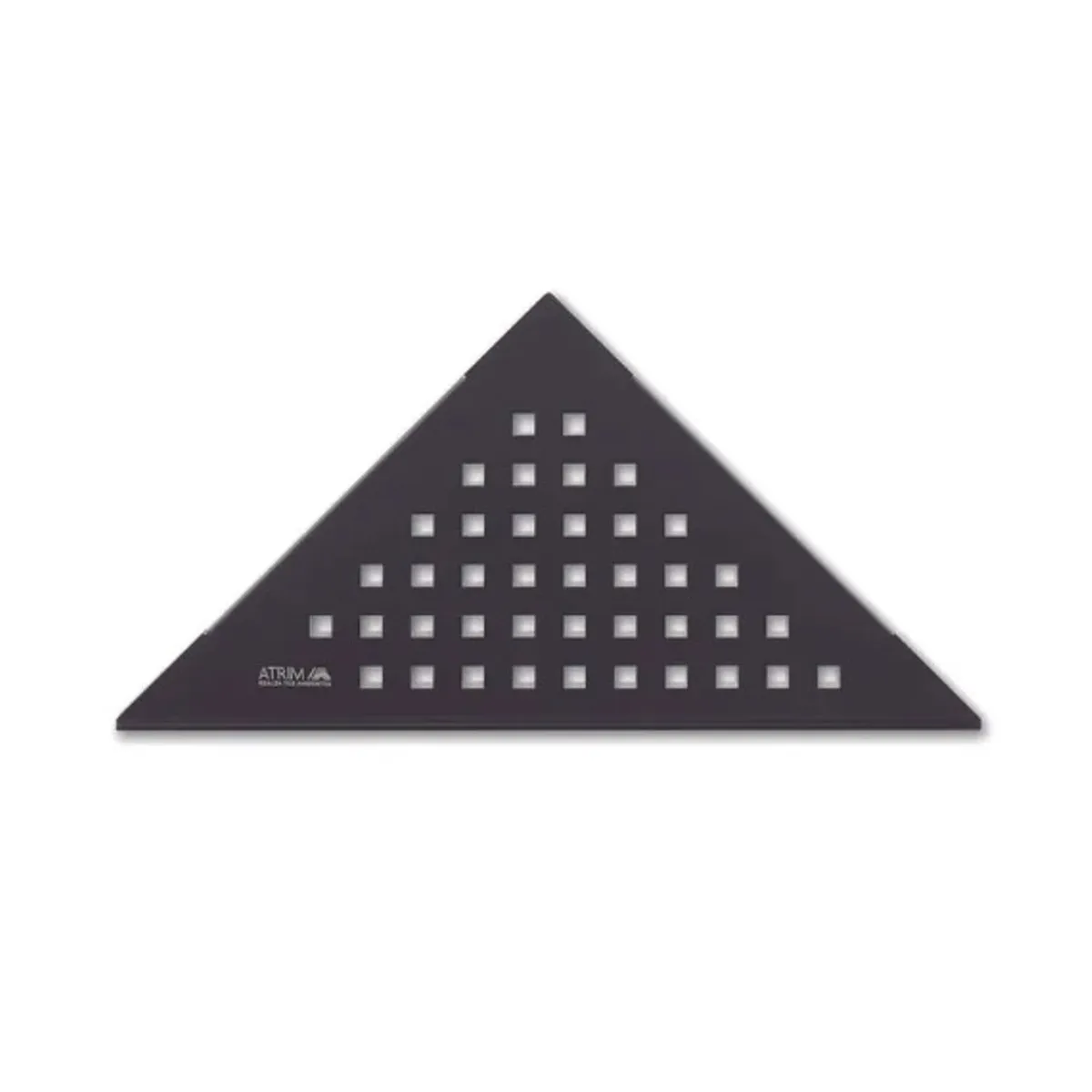 ATRIM CHILE - Repisa Esquinero Triangular Cuadrado Negro Mate