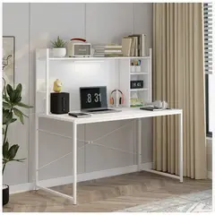 HOMER DESIGN - Escritorio Moderno Oficina Con Led Y Organizador 120x50x73cm