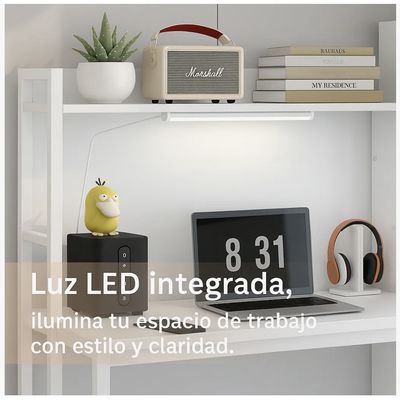 Imagen 2 del producto Escritorio Moderno Oficina Con Led Y Organizador 120x50x73cm