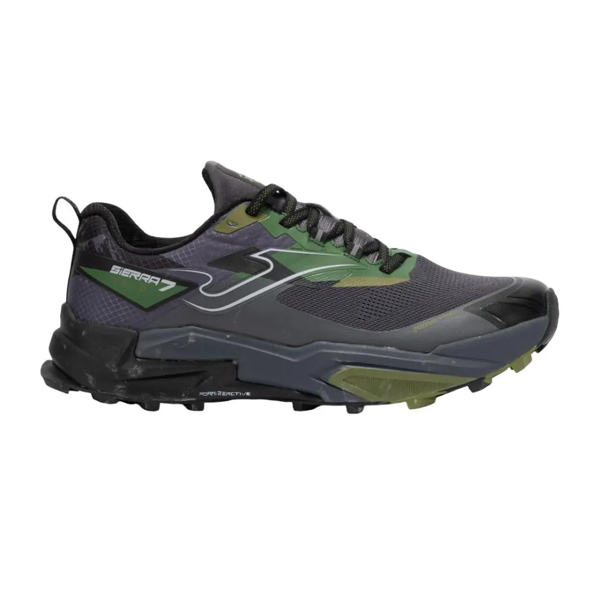 JOMA - Zapatilla Trail Running Hombre Sierra Negro Oliva  Joma