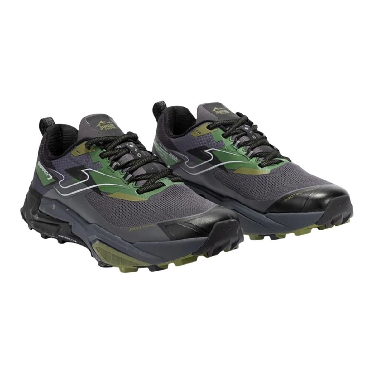 JOMA - Zapatilla Trail Running Hombre Sierra Negro Oliva  Joma