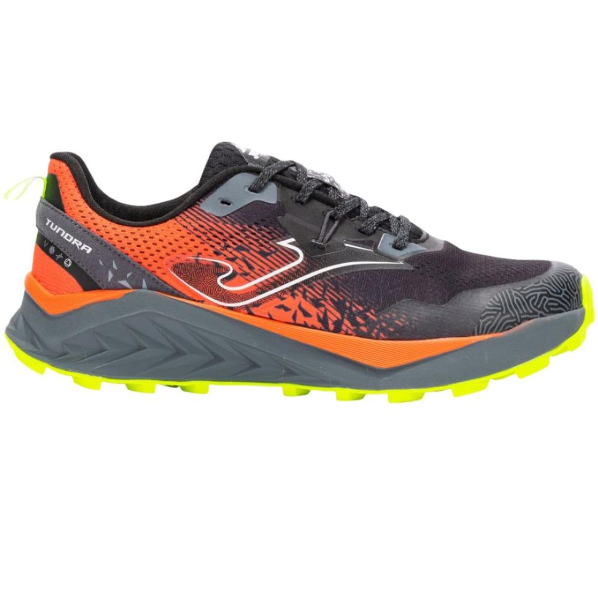 JOMA - Zapatilla Trail Running Hombre Tundra Negro Naranja Joma