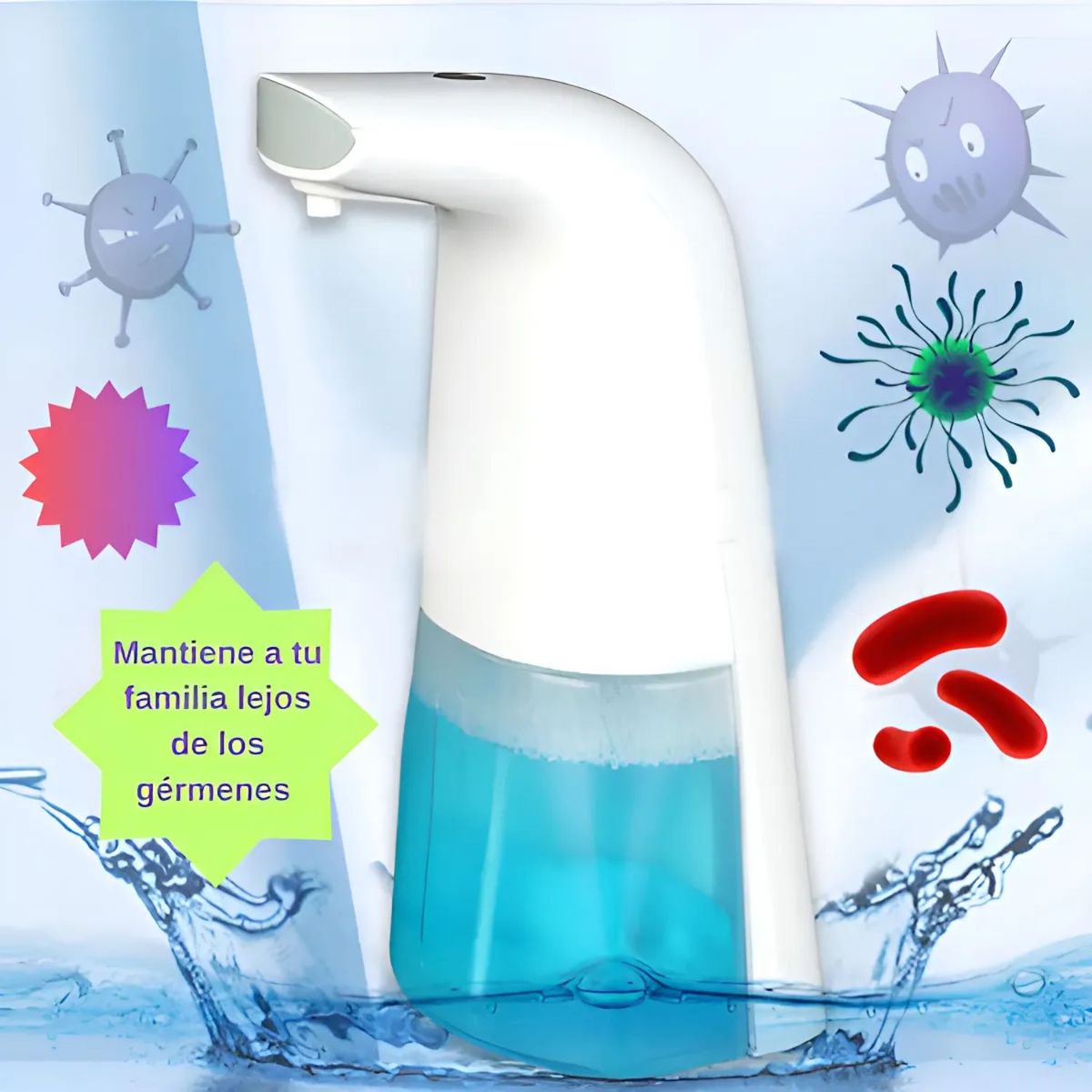 MOVI - Dispensador de Jabón Automático con Sensor Inteligente de Movimiento- Limpieza sin Contacto