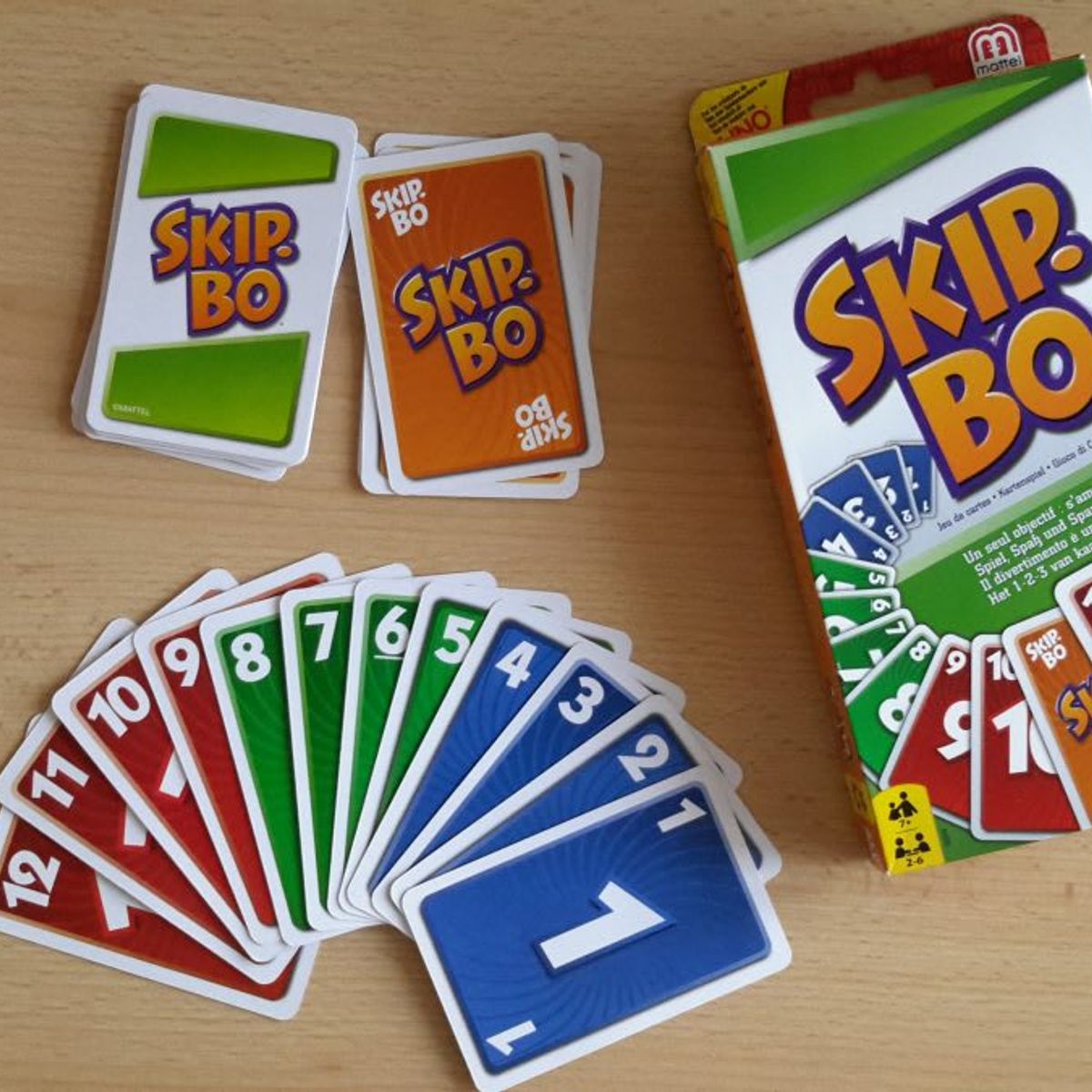 MATTEL - Skip-Bo Juego de Cartas Mattel