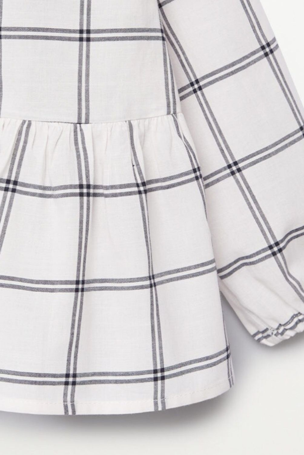 MANGO KIDS - Blusa Algodón Cuadros Cool Niña