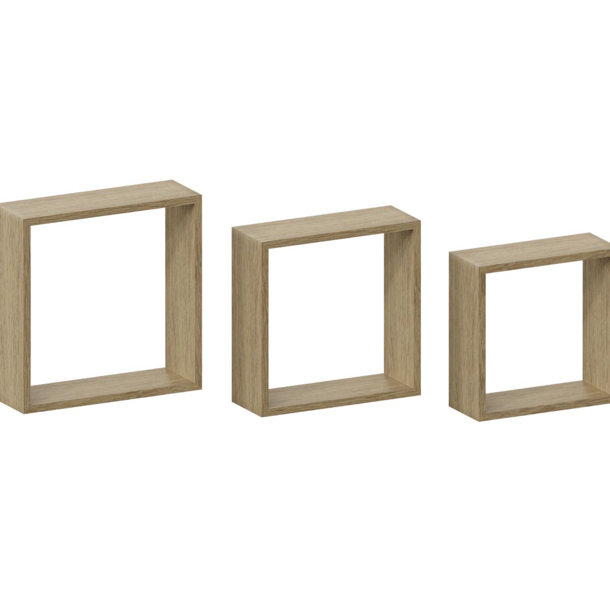 OKAY - Estanterías De Caja Flotante Set 3 Cubo Cuadrado Decoración