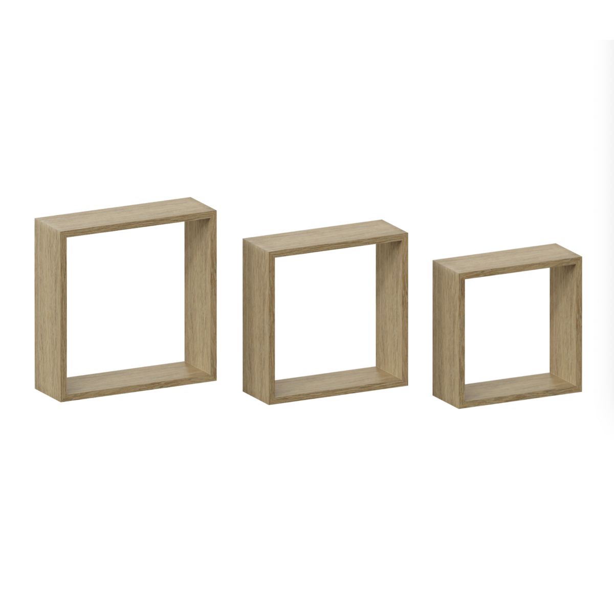 OKAY - Estanterías De Caja Flotante Set 3 Cubo Cuadrado Decoración