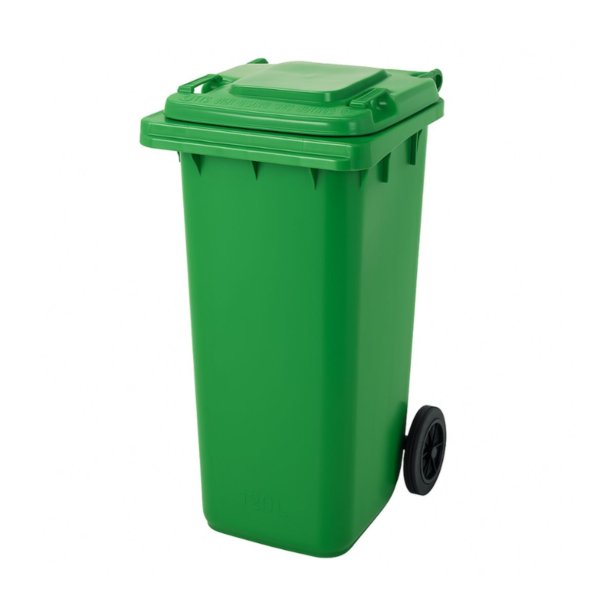 Basurero Contenedor De Basura Tacho 120l Verde Con Tapa Y Ruedas, marca GENERICO - Foto Principal