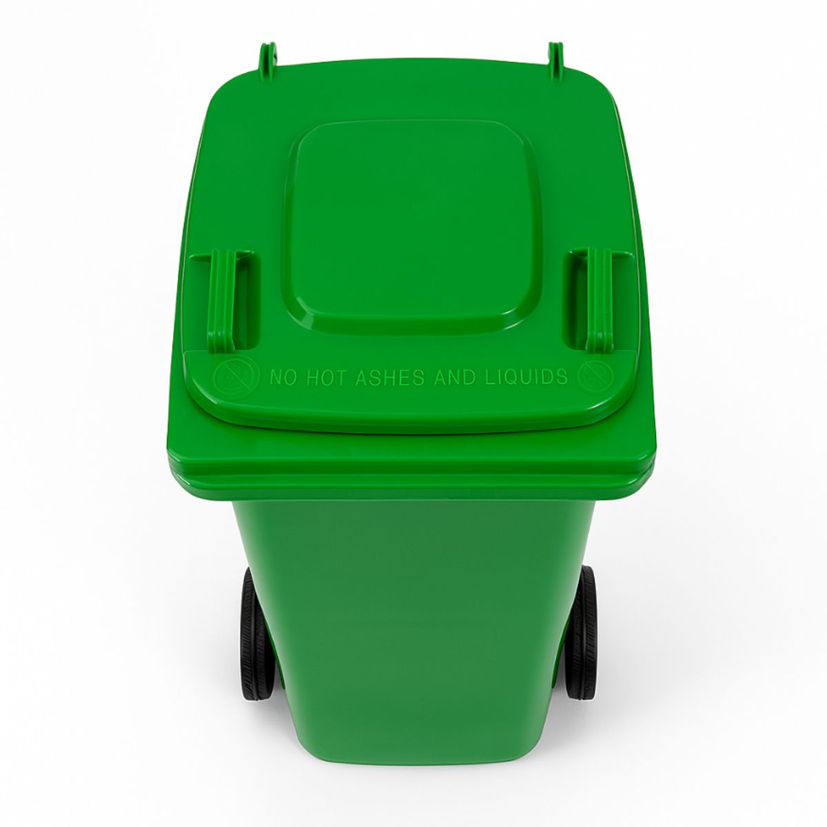 Basurero Contenedor De Basura Tacho 120l Verde Con Tapa Y Ruedas, marca GENERICO - Foto 2
