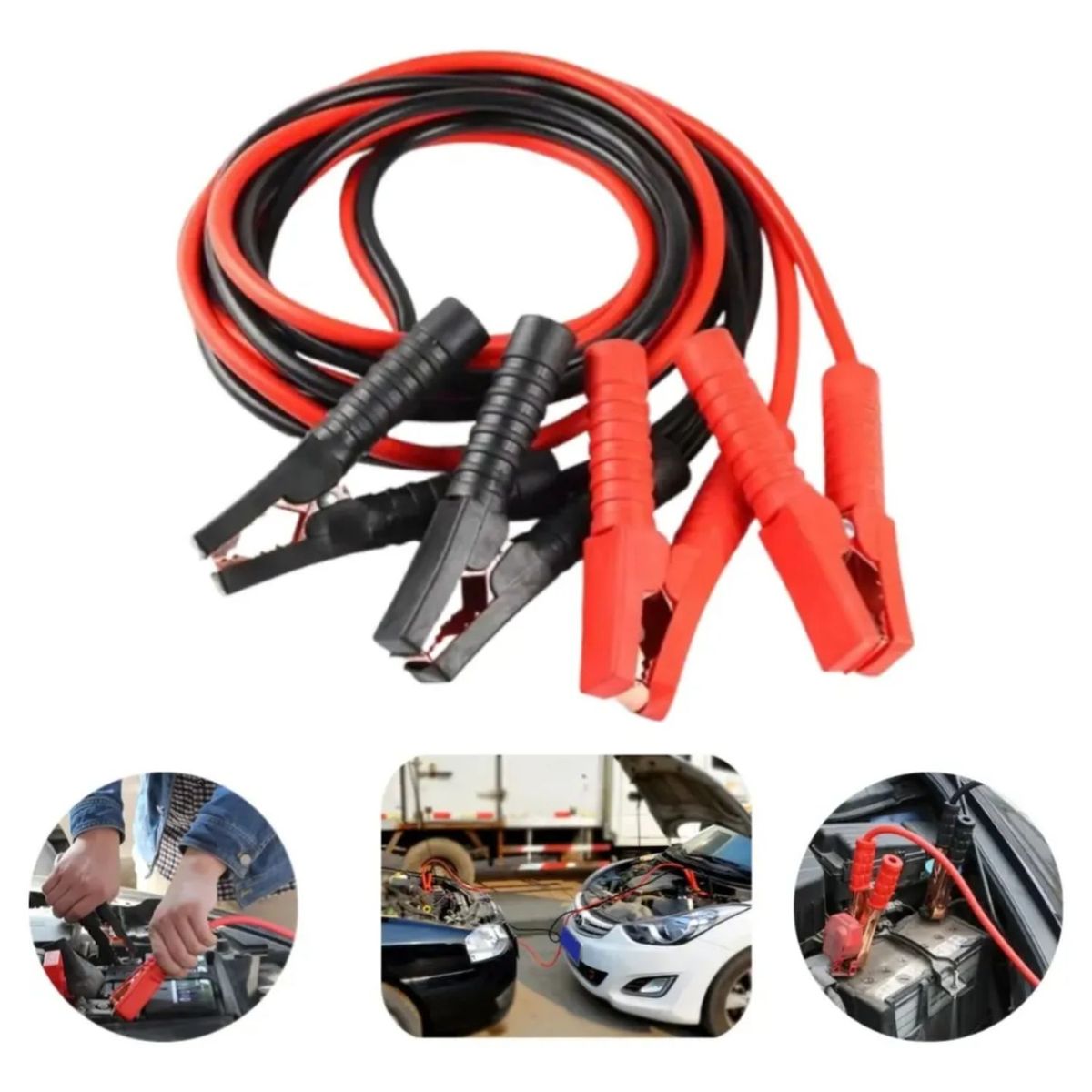 GENERICO - Cable para Puente de Batería de 2000A que Revive tu Auto al Instante