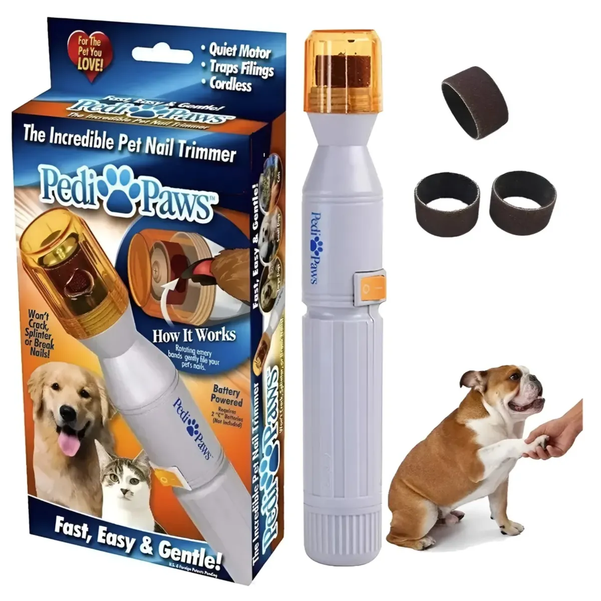 GENERICO - Limador De Uñas Paws Perro Gato Mejor Que Cortador Uñas