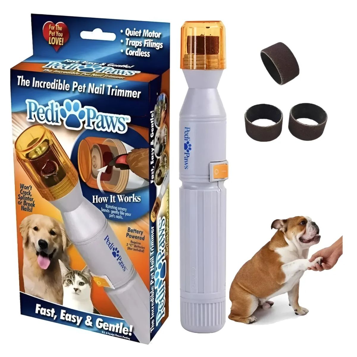 GENERICO - Limador De Uñas Paws Perro Gato Mejor Que Cortador Uñas