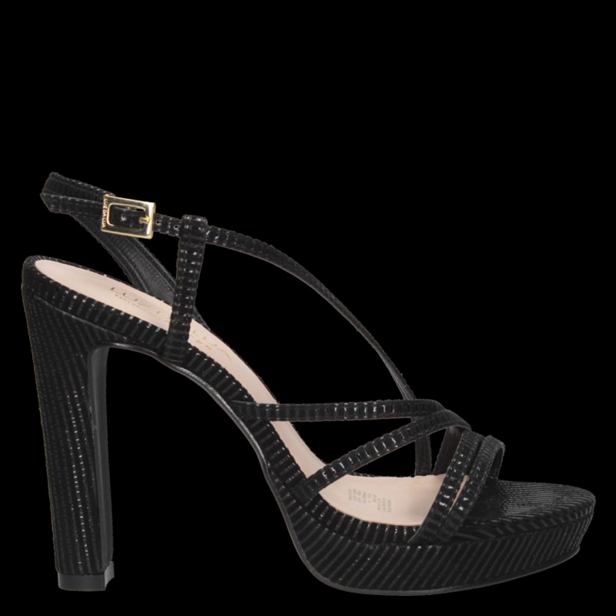 LUZ DA LUA - Sandalia Casual Mujer Negro Luz da Lua