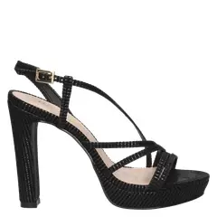 LUZ DA LUA - Sandalia Casual Mujer Negro Luz da Lua