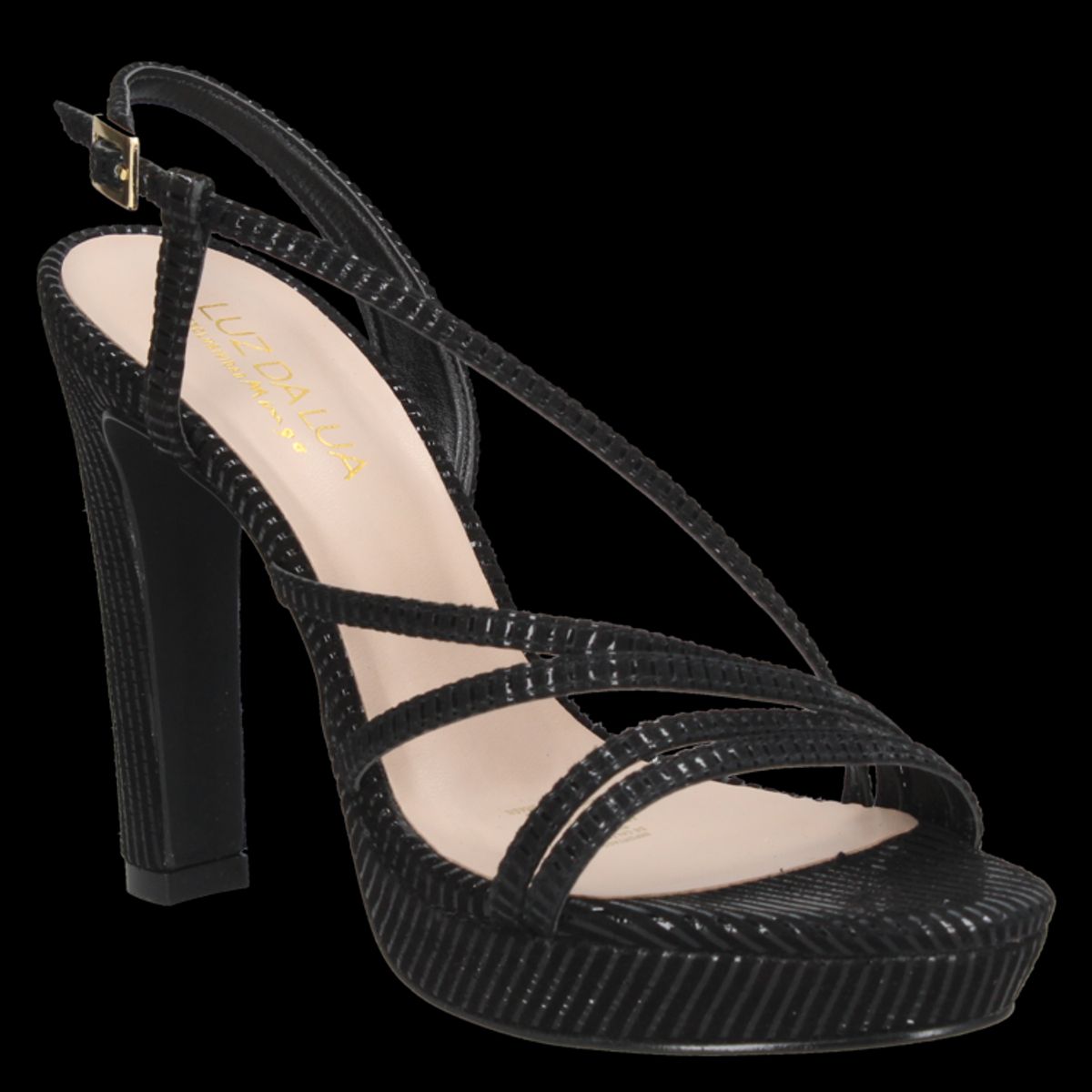 LUZ DA LUA - Sandalia Casual Mujer Negro Luz da Lua