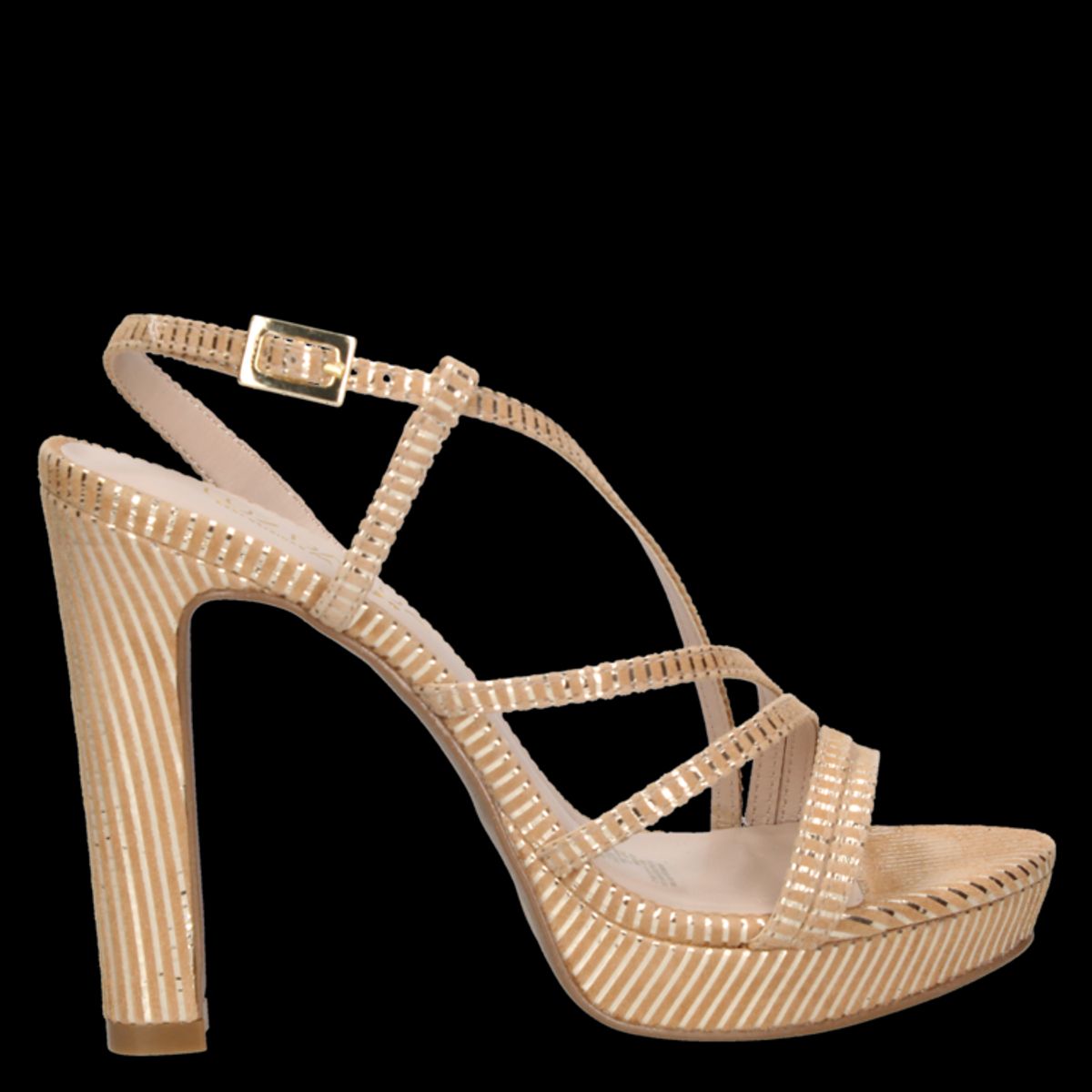 LUZ DA LUA - Sandalia Casual Mujer Dorado Luz da Lua