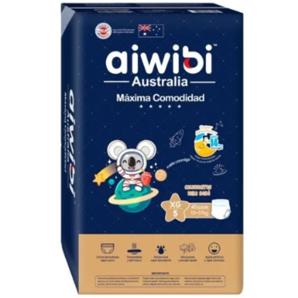 GENERICO - Pañal Aiwibi Máxima Comodidad Pants XG 40