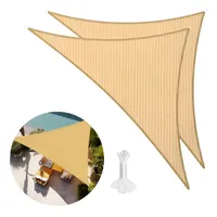 Toldo X2 vela Triangular 3x3x3 MT malla terraza sombreadora