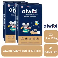 GENERICO - Pañal Aiwibi Máxima Comodidad Pants XG 2 paq (80und)