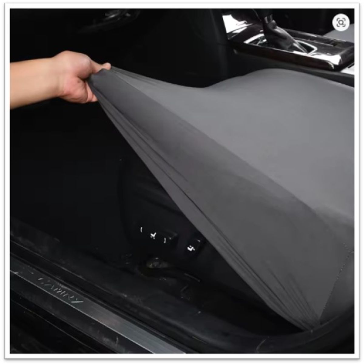 DIANA - FUNDA PARA ASIENTO DE AUTO UNICOLOR GRIS TELA LISA TAMAÑO UNIVERSAL