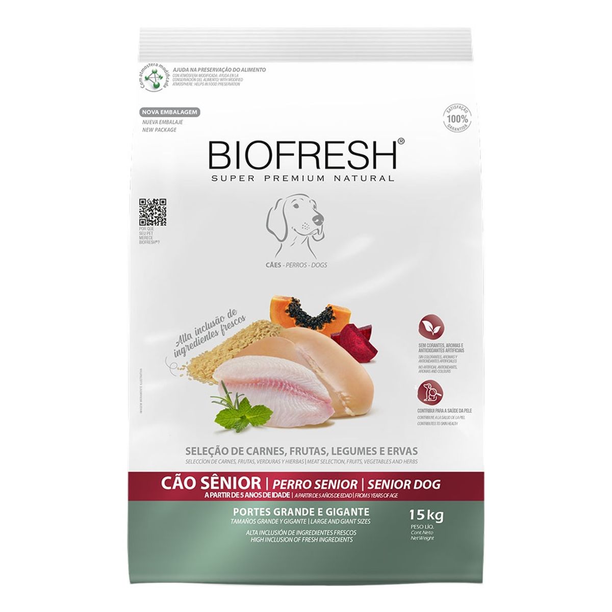 BIOFRESH - Biofresh Senior Raza Grande y Gigante 15 kg