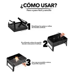 GENERICO - PARRILLA PLEGABLE PORTATIL