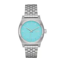 NIXON - Reloj Medium Time Teller Silver Turquoise