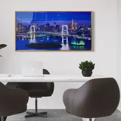 DEKAM DISEÑO - Cuadro Porcelana Diamantes 140x70 cms