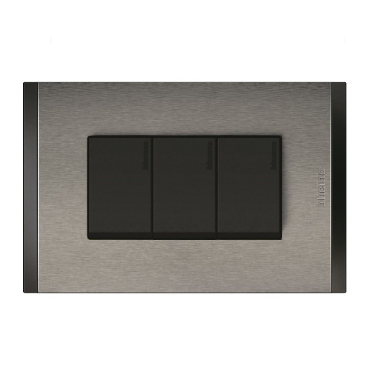 BTICINO - Interruptor 9-32 Bticino 10Ax 250V Antracita Metal Titanio Nobile