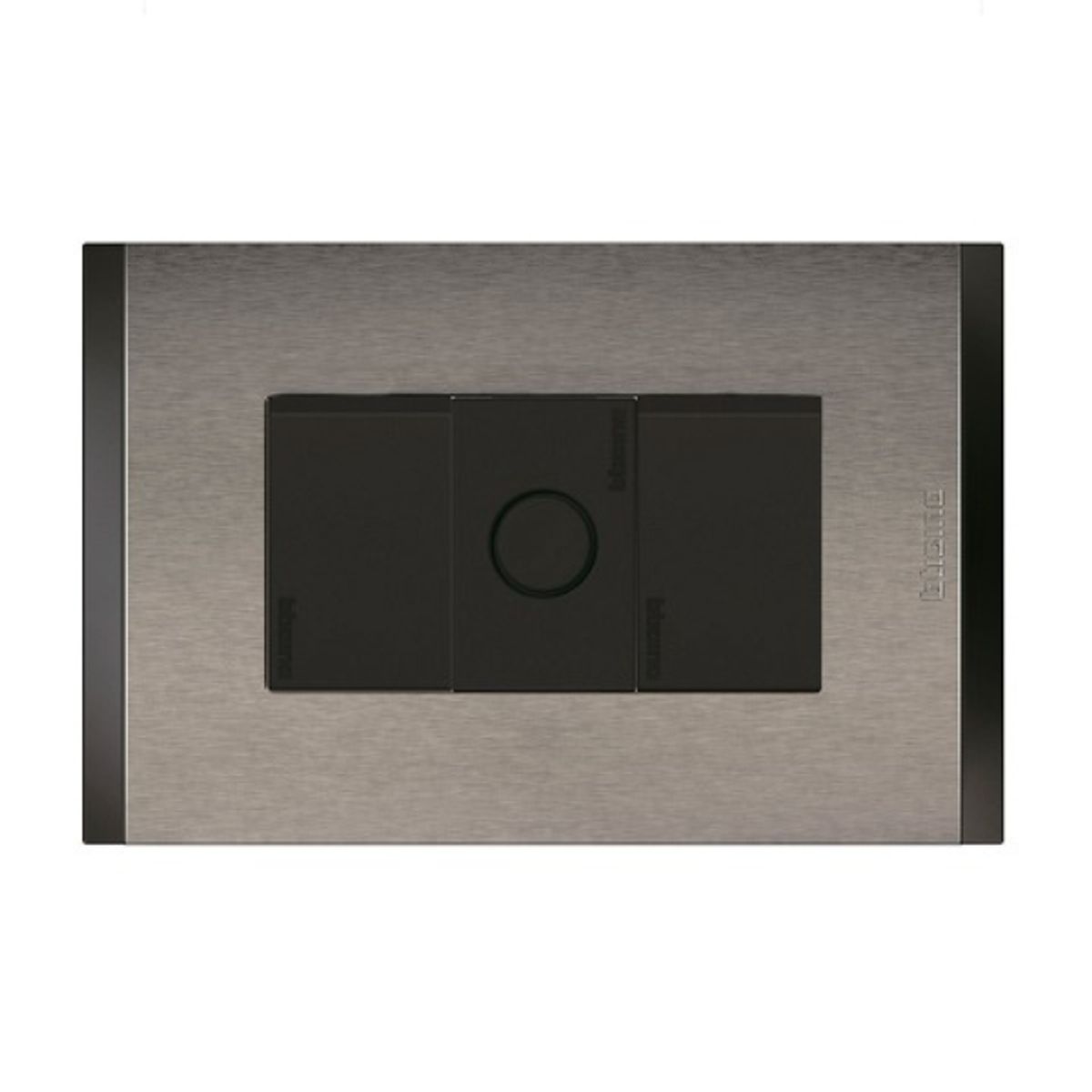 BTICINO - Interruptor 9-15 Bticino 10Ax 250V Antracita Metal Titanio Nobile