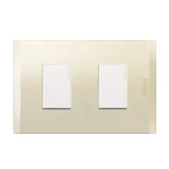 BTICINO - Interruptor 9-12 10Ax+Enchufe 2P+T 10A 250V Blanco Perla Nobile