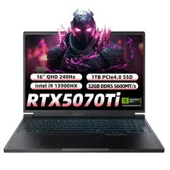 THUNDEROBOT - Notebook Gamer RS16 intel I9-13900HX RTX 5070TI 32GB Ram 1TB SSD 16 QHD